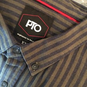 NORDSTROM’S Silverlake Stripe Linen Trim Fit Shirt